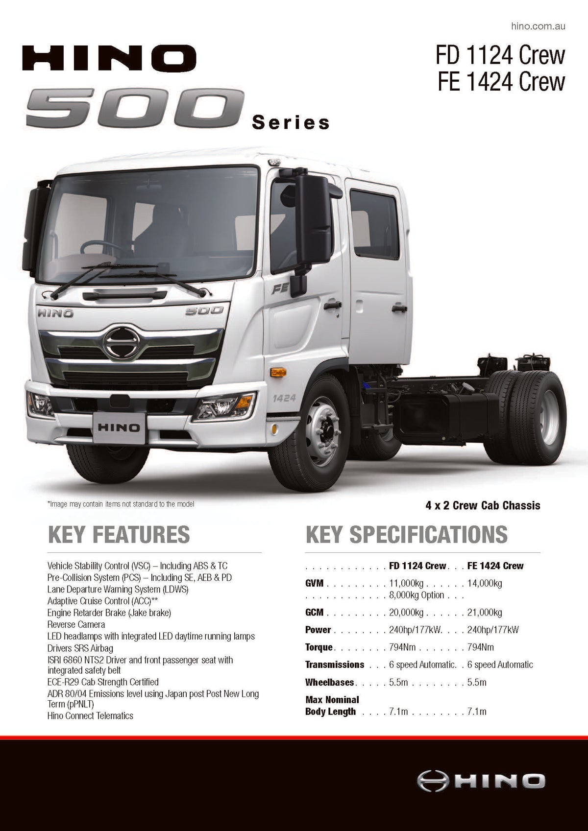 500 Series Crew Cab FD1124/FE1424 (Pack of 10)