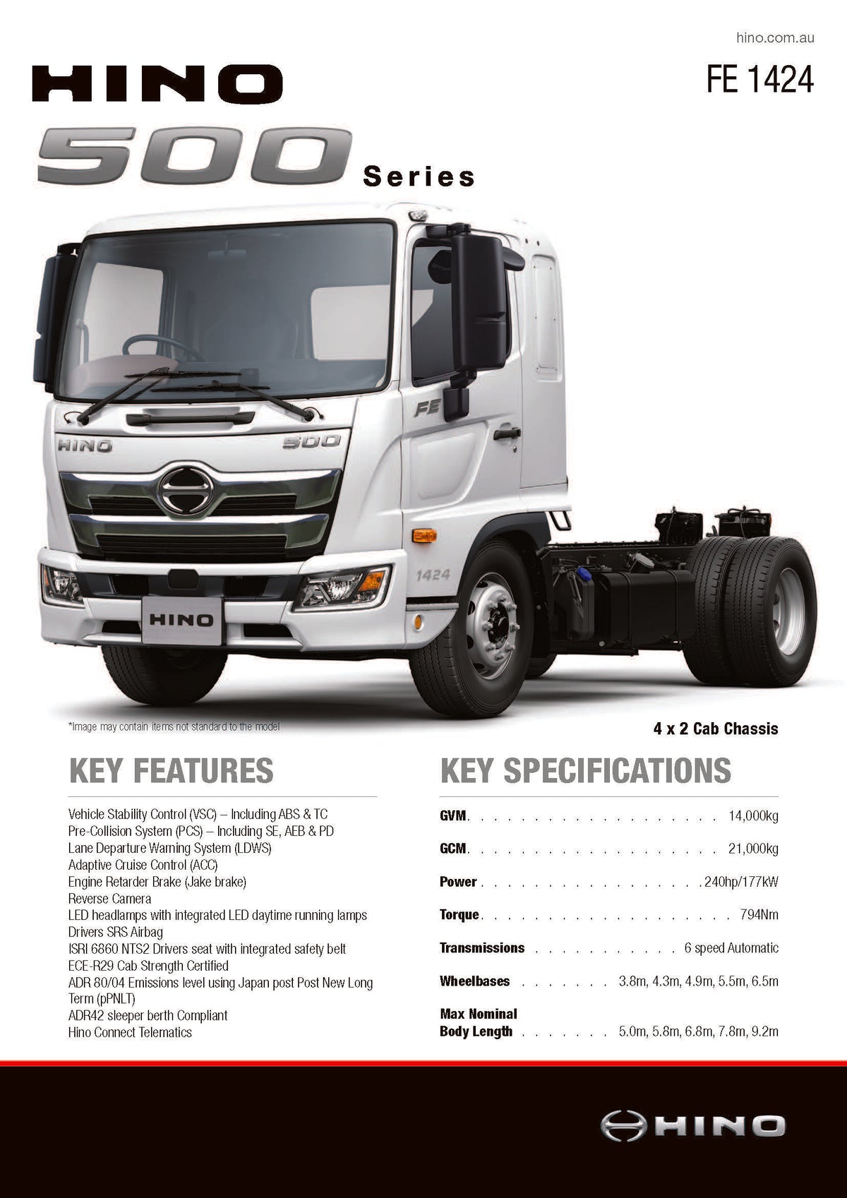 500 Series STD Cab FE1424 (Pack of 10)