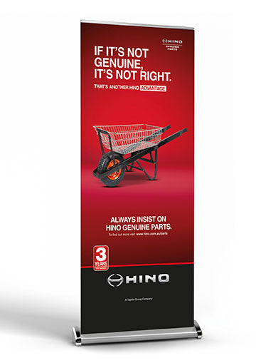 Genuine Parts - Wheelbarrow - Pull Up Banner