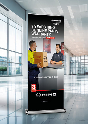 3 Years Parts Warranty - Pull Up Banner