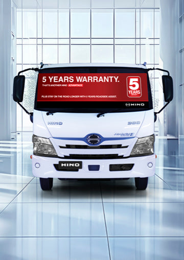 5 Years Warranty - Windscreen Banner (Bundle of 5)