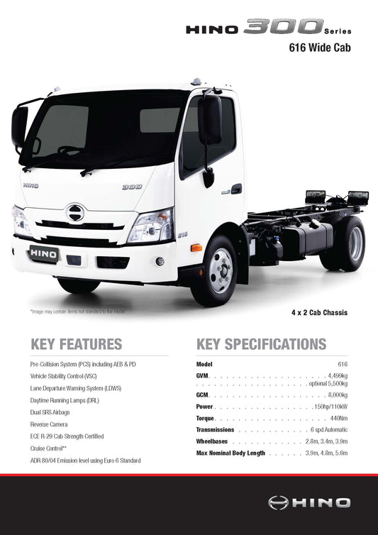 300 Series Wide Cab 616 (Pack of 10)