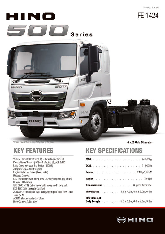 500 Series STD Cab FE1424 (Pack of 10)