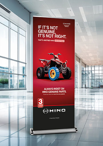 Genuine Parts - Quadbike - Pull Up Banner