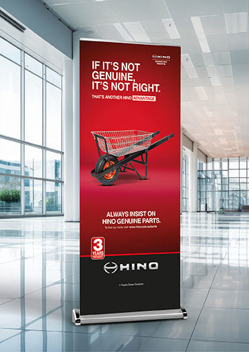 Genuine Parts - Wheelbarrow - Pull Up Banner